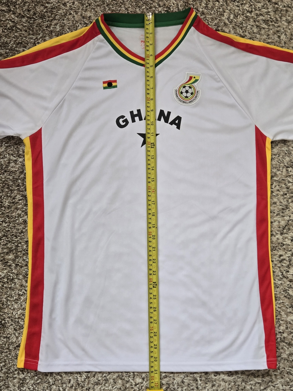 Ghana Soccer Team Jersey FIFA 2012 World Cup White Jersey Men's Size XXXL *RARE* - Picture 10 of 13